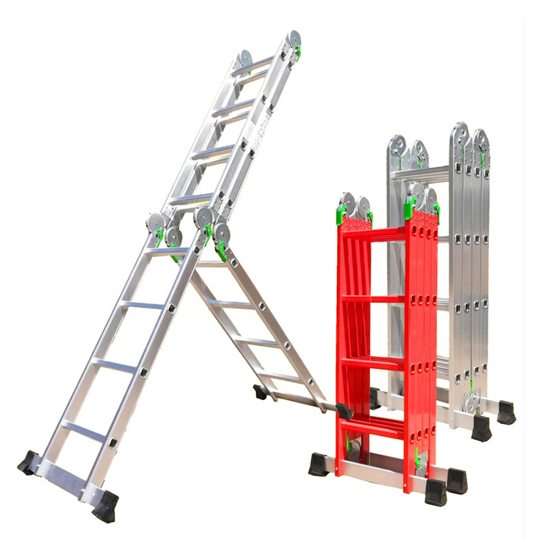 Aluminum Foldable Multi-Position Hinged Step Ladder