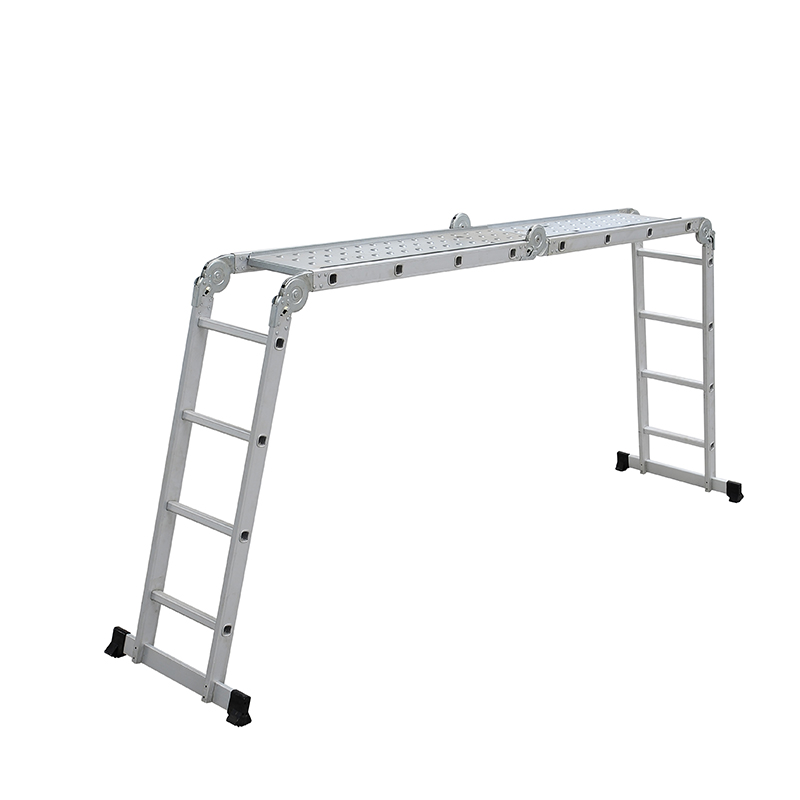 DX-402 Folding Multi Purpose Step Platform Aluminum Folding Scaffold Ladder