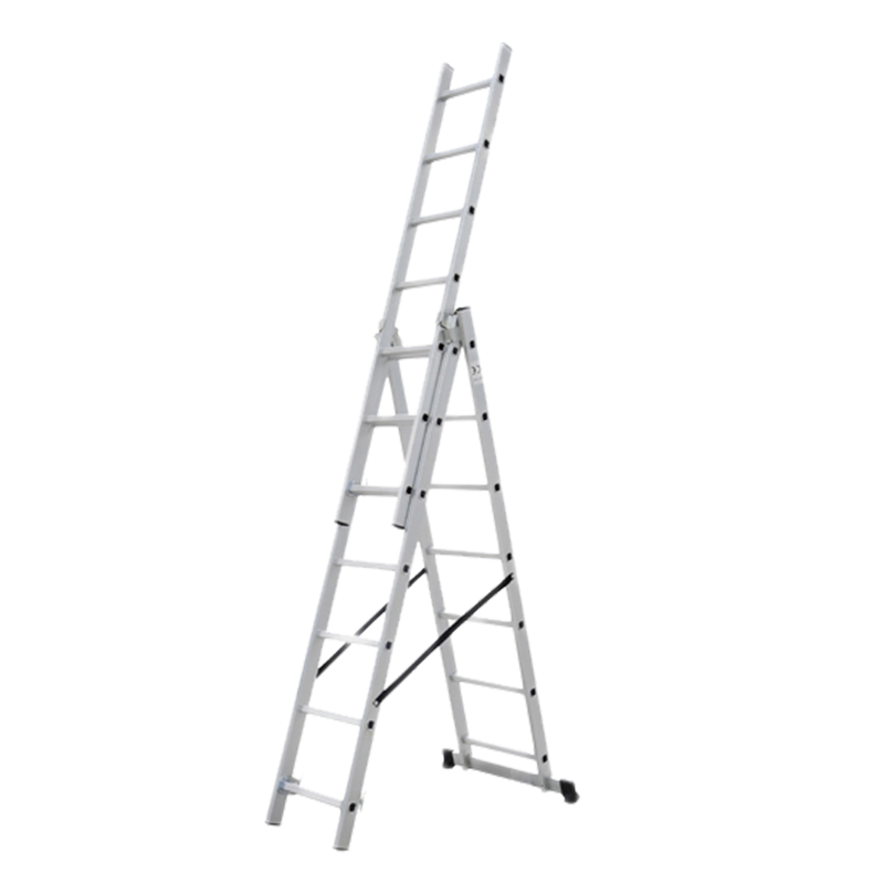 DX-E307 3 Parts Economic Lightweight Aluminum Extension Ladder